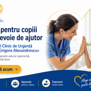 Donație pentru Spitalului Clinic de Urgență pentru Copii „Grigore Alexandrescu”